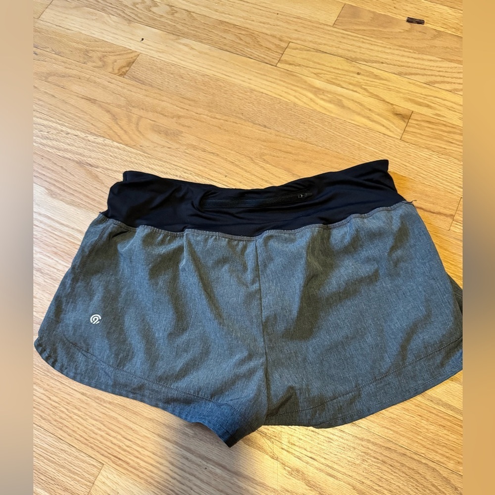 Champion Black and Gray Athletic Shorts, size large - Picture 2 of 6